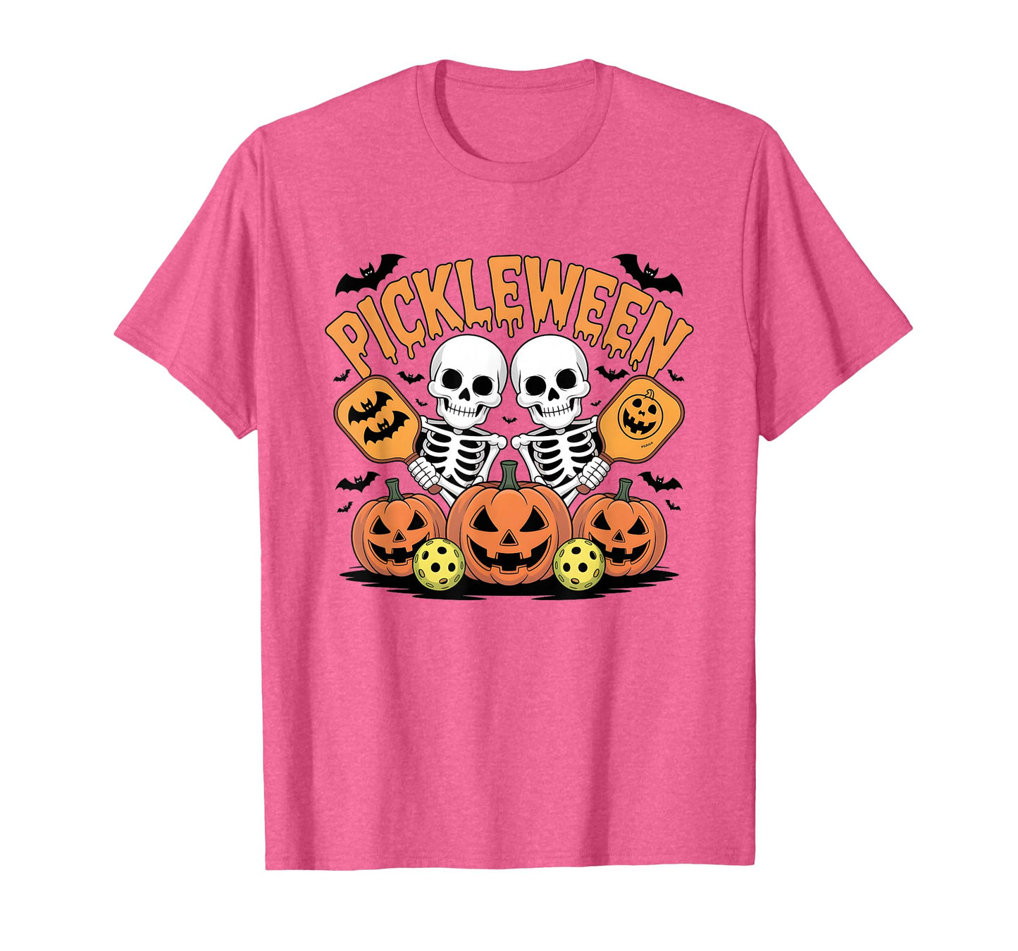 Halloween Pickleball Pumpkin Paddle Ghostly Serve T-Shirt