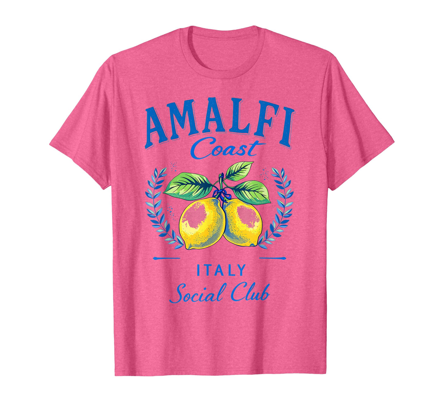 Amalfi Coast Social Club Italy Lemon Retro Summer Vacation T-Shirt
