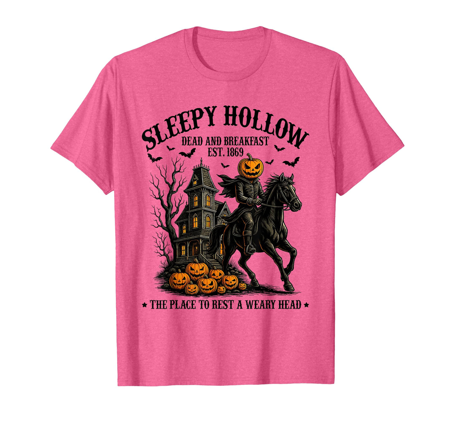 Sleepy Hollow Dead and Breakfast Est 1869 Headless Horseman T-Shirt