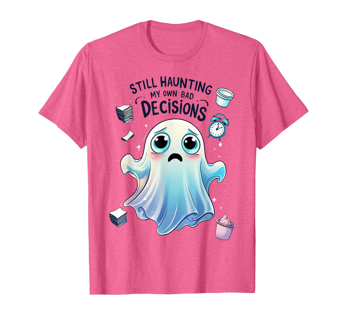 Cute Ghost with Halloween Mood, My Own Bad Decisions T-Shirt
