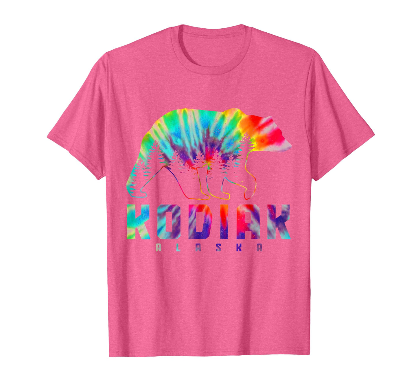 Kodiak Alaska Tie Dye Bear Pride Outdoor Nature Vintage T-Shirt