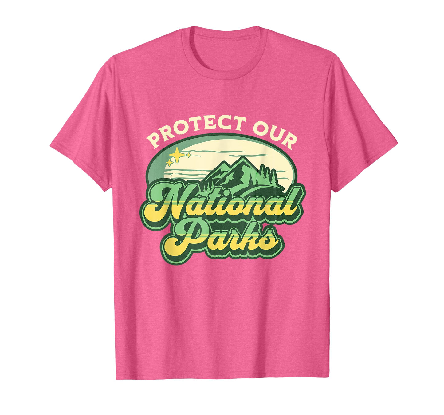 Protect Our National Parks - US Resist Nature Green Retro T-Shirt