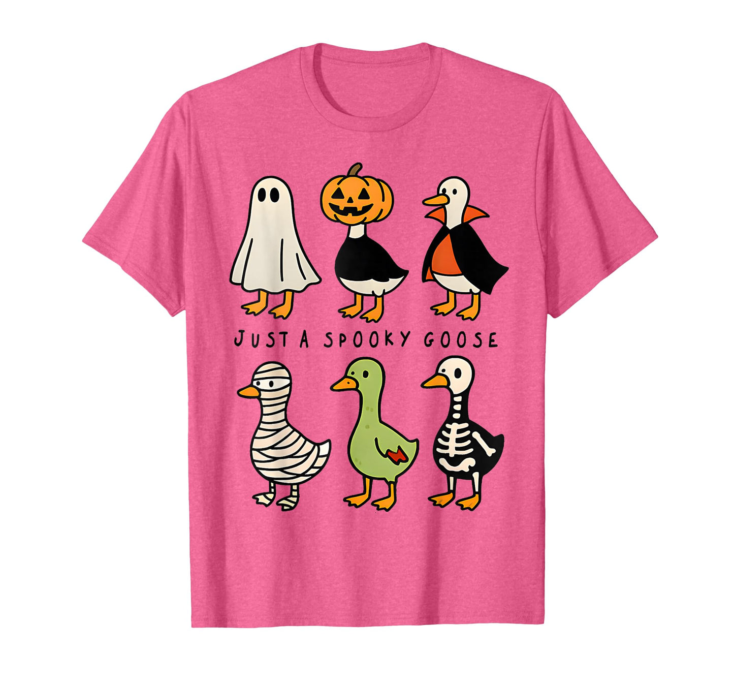 Just A Spooky Goose Halloween Silly Goose Funny Halloween T-Shirt
