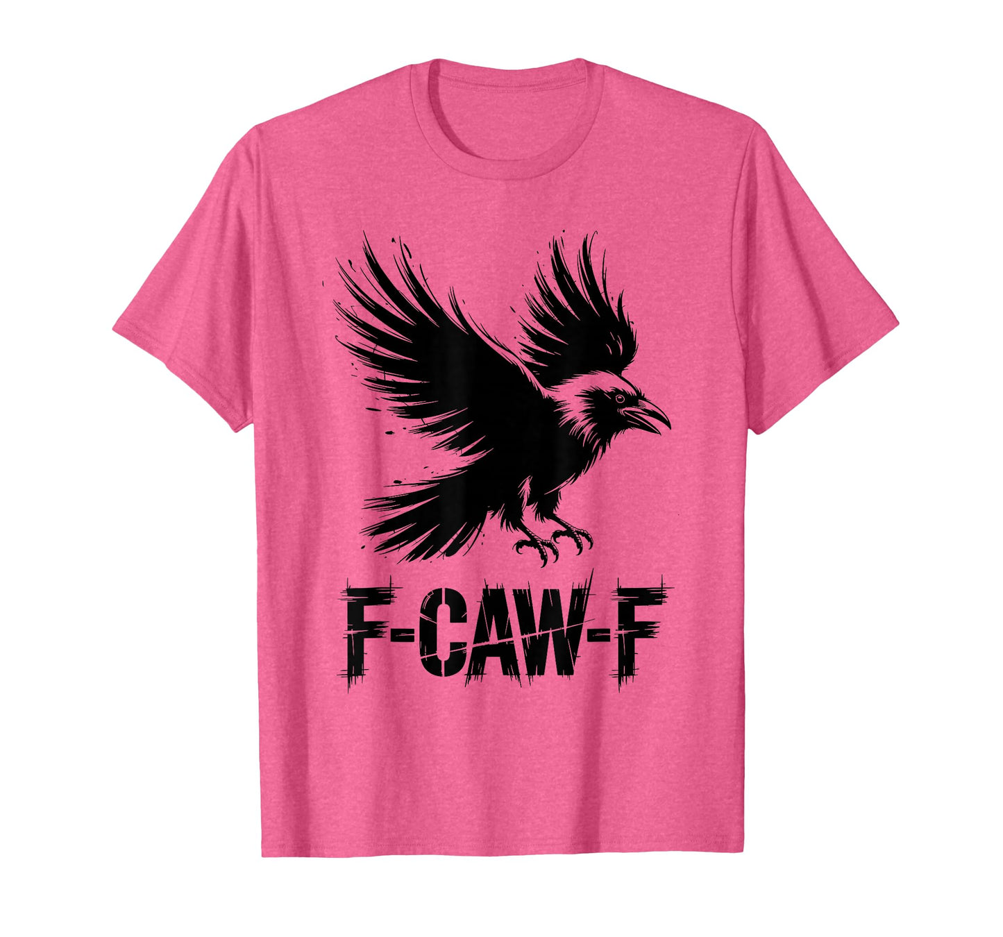 Funny F-Caw-F Crow Gothic Moon Humor Halloween T-Shirt