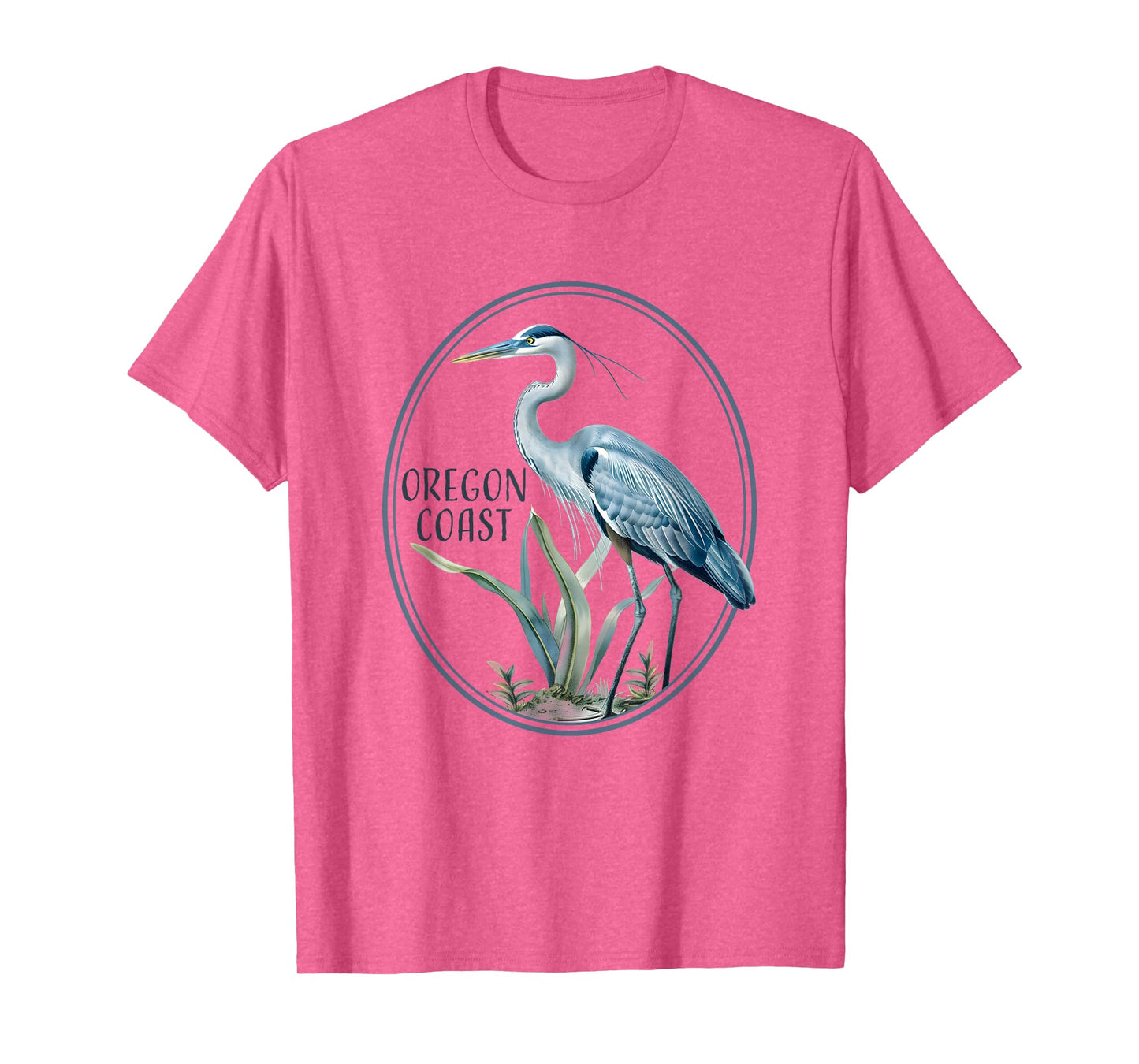Oregon Coast souvenir Water Birdwatching Heron Birds Great T-Shirt