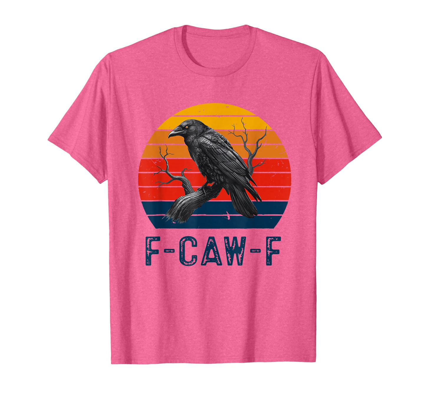 Black Crow, F-Caw-F Funny Black Bird Women Men Vintage T-Shirt