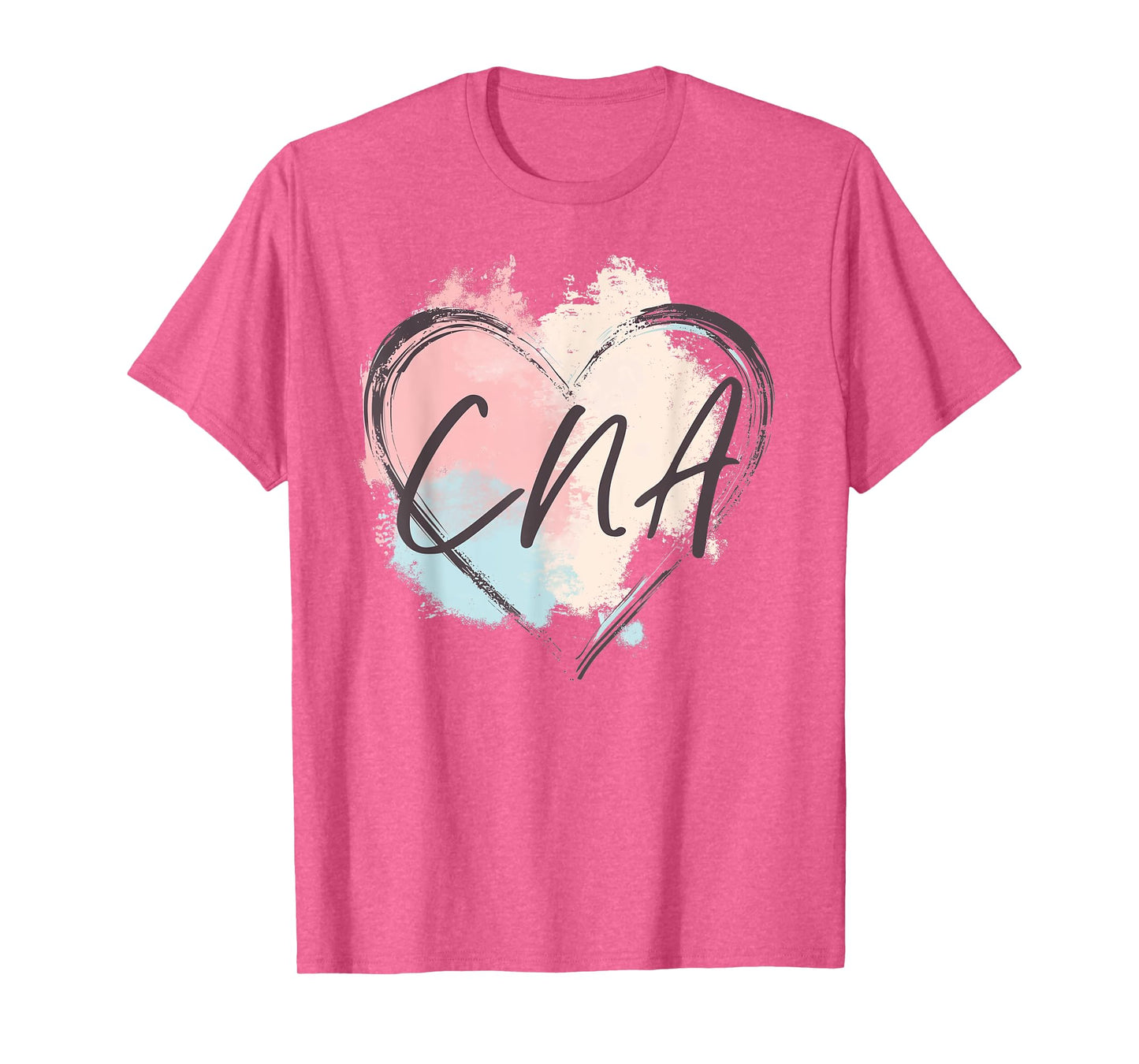 CNA Certified Nursing Assistant - Nurse Heart Pastel Pretty T-Shirt