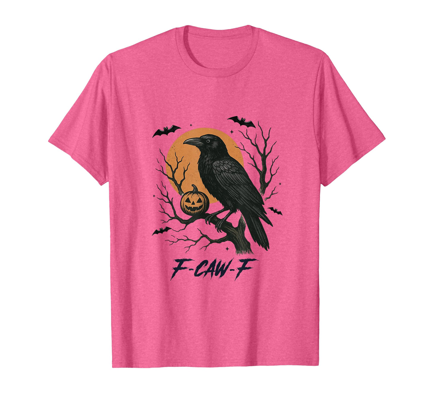F-CAW-F Crow & Pumpkin Halloween Shirt T-Shirt