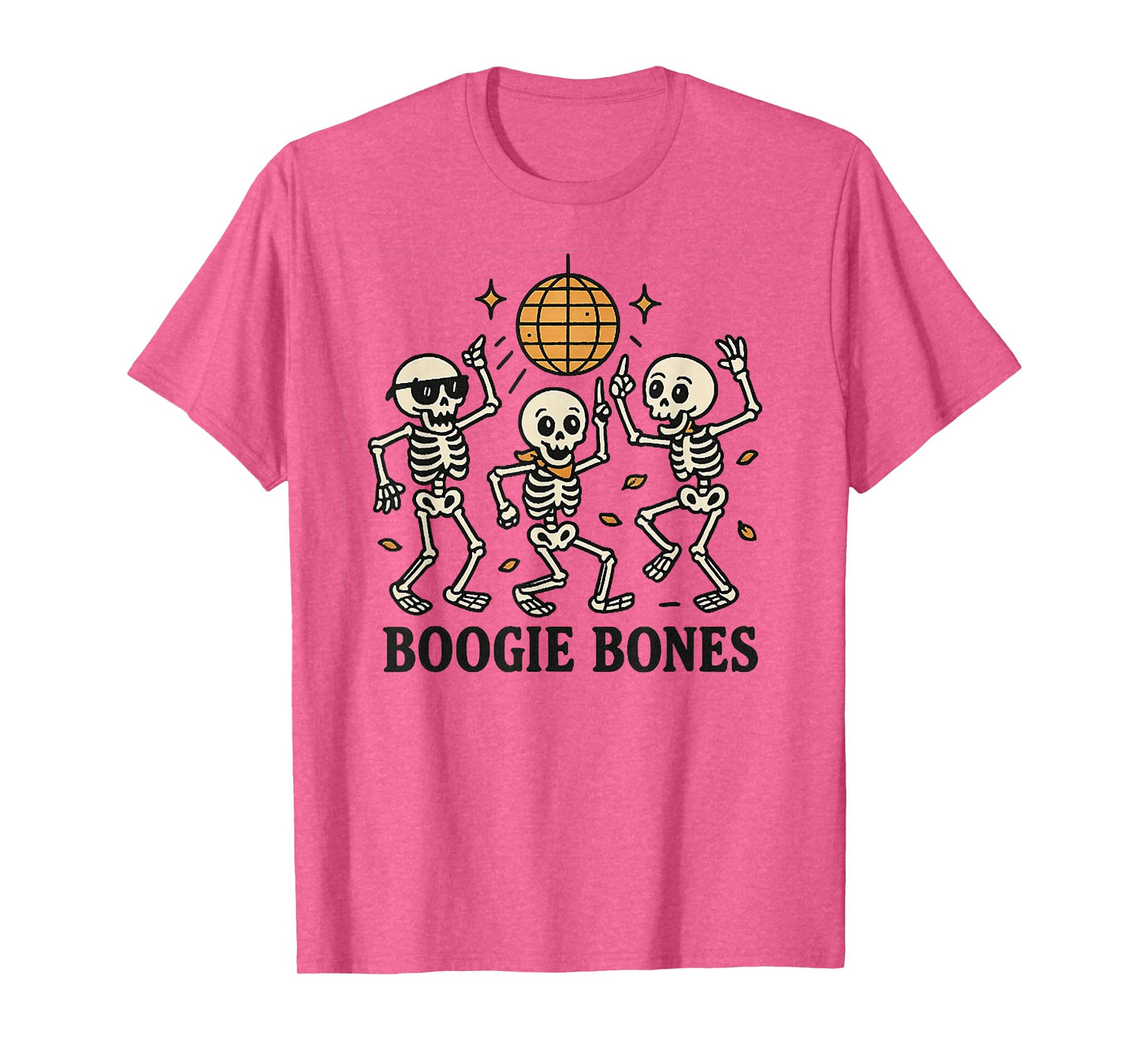 Boogie Bones, Disco Skeleton Dance, Funny Halloween Costume T-Shirt