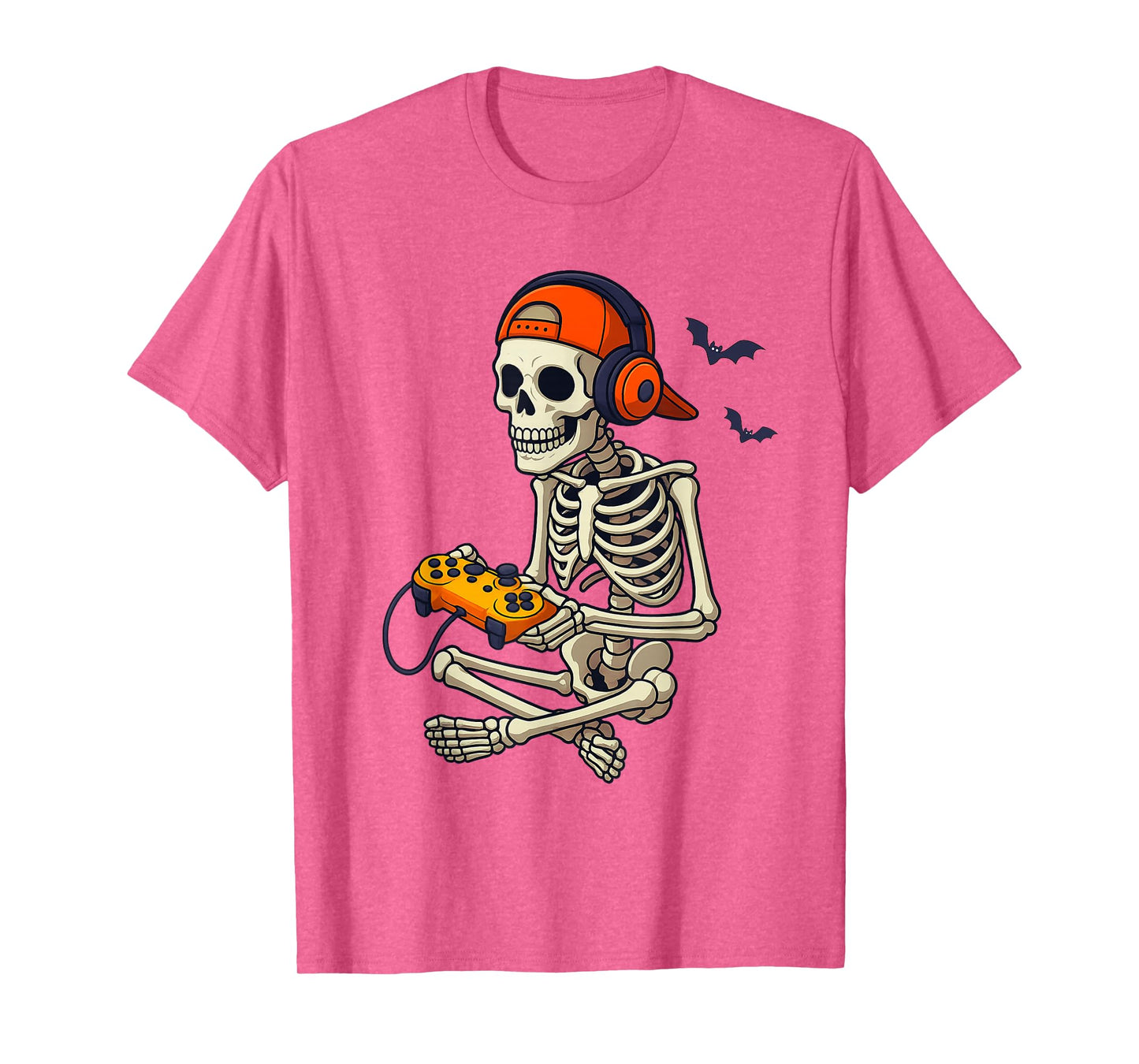 Funny Skeleton Video Game Halloween Gaming Gamer T-Shirt