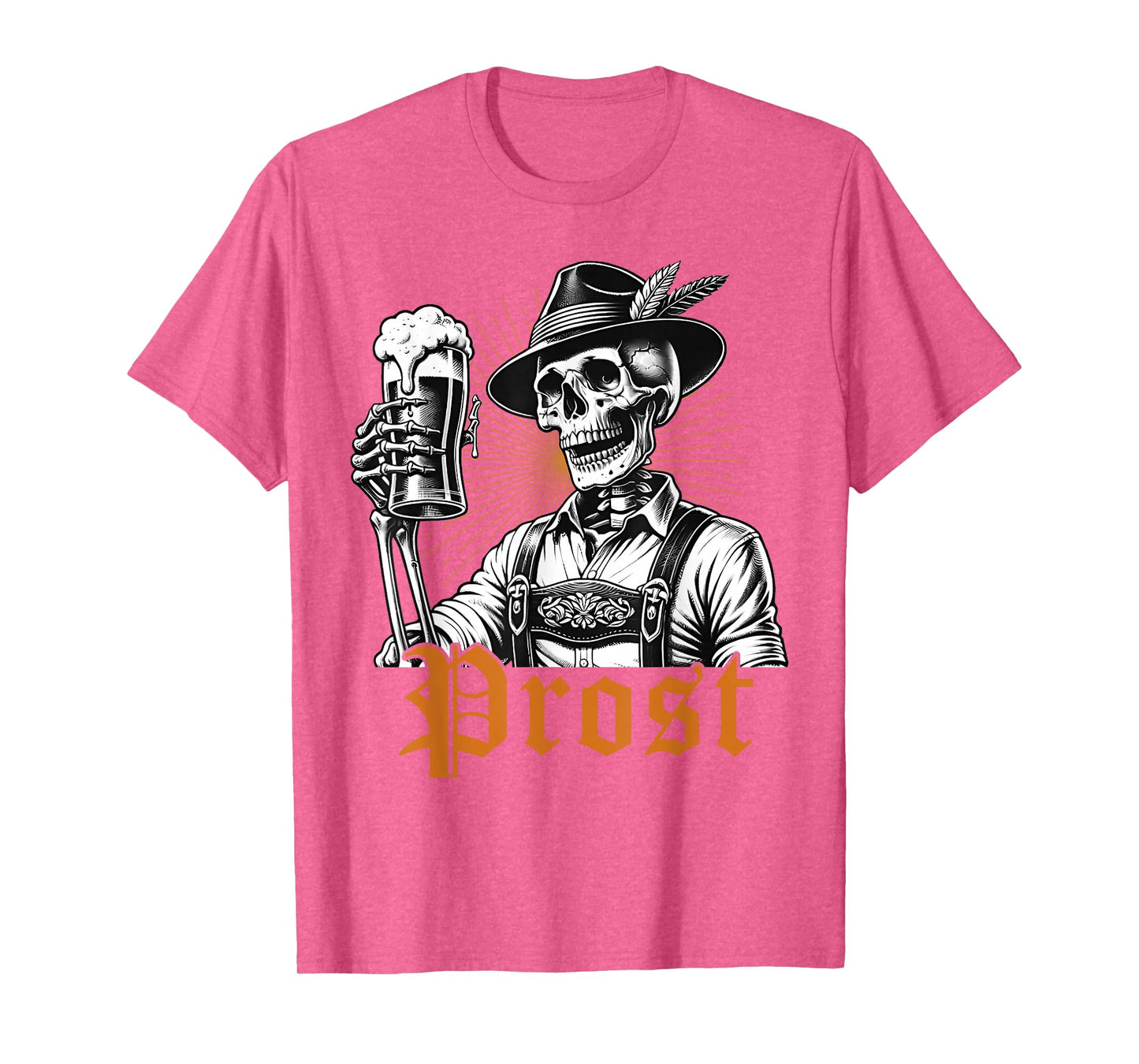Oktoberfest Skeleton Prost German Beer Festival Men Women T-Shirt
