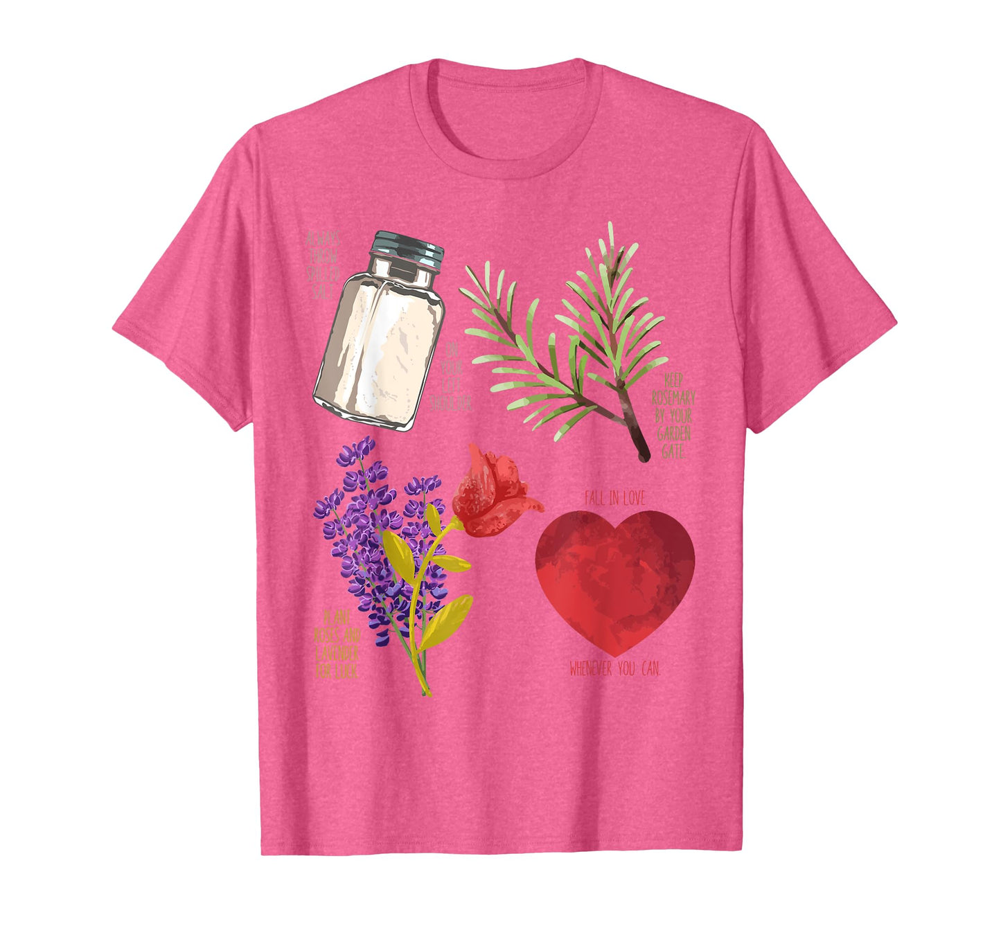 Practical Magic Salt Rosemary Lavender Love Witch Pagan T-Shirt