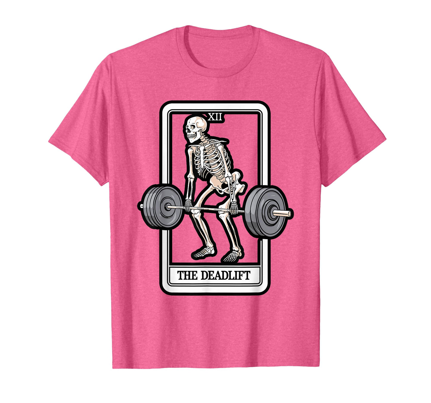 Skeleton Deadlifts Weightlifting Gothic Gym T-Shirt