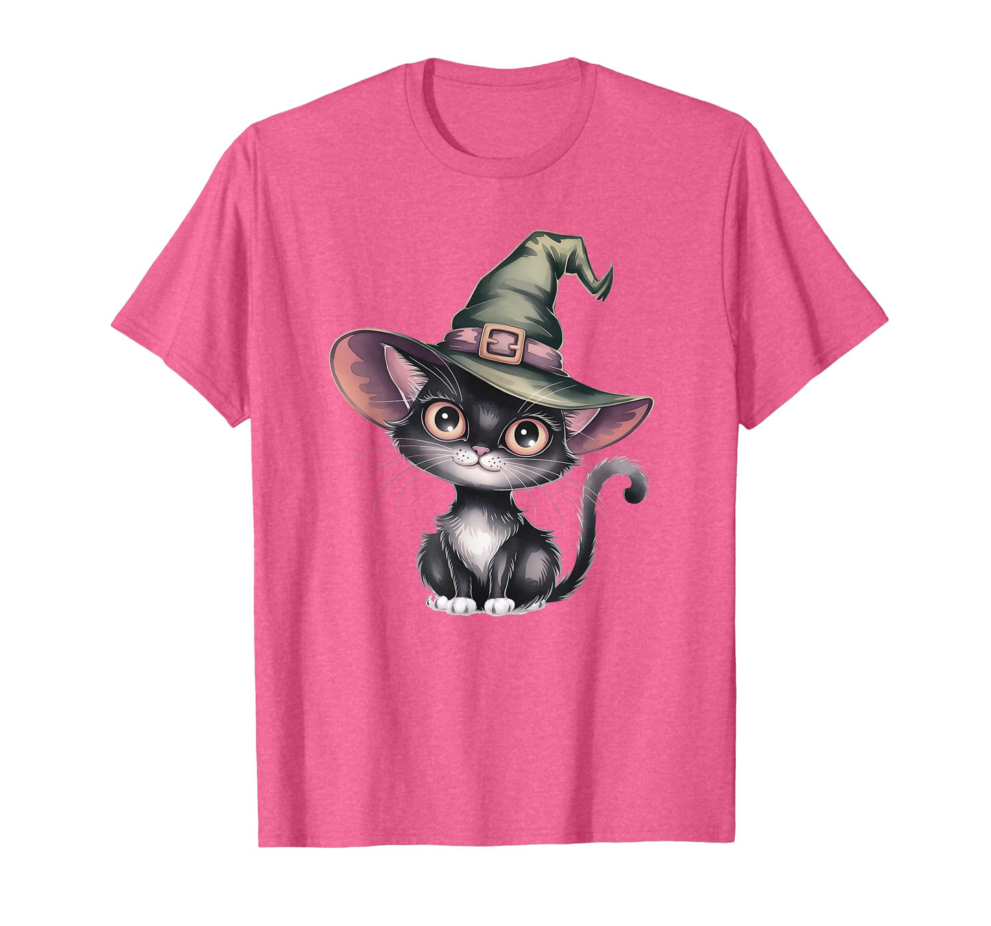 Kawaii Cat Witch Creepy Wizard Mom Wicca Meowgical Humor T-Shirt