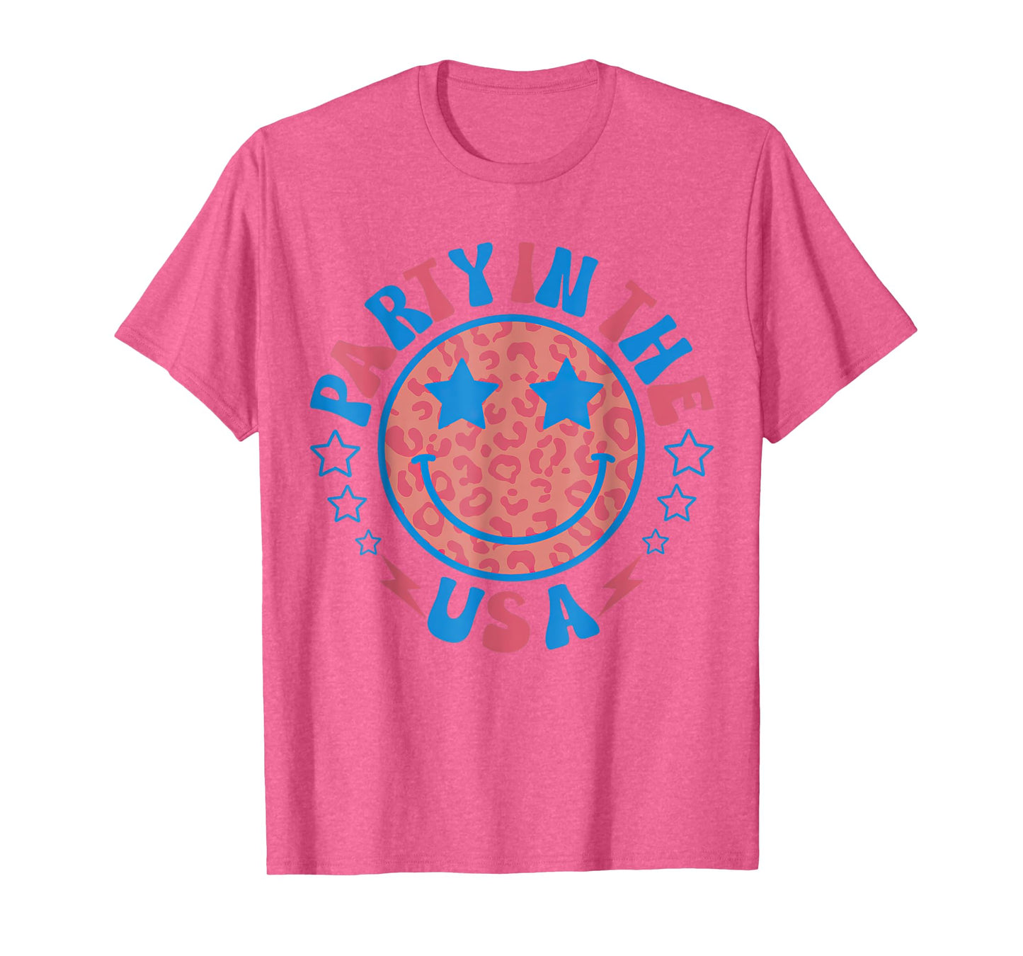 Party in the USA 4th of July Preppy Smile T-Shirt