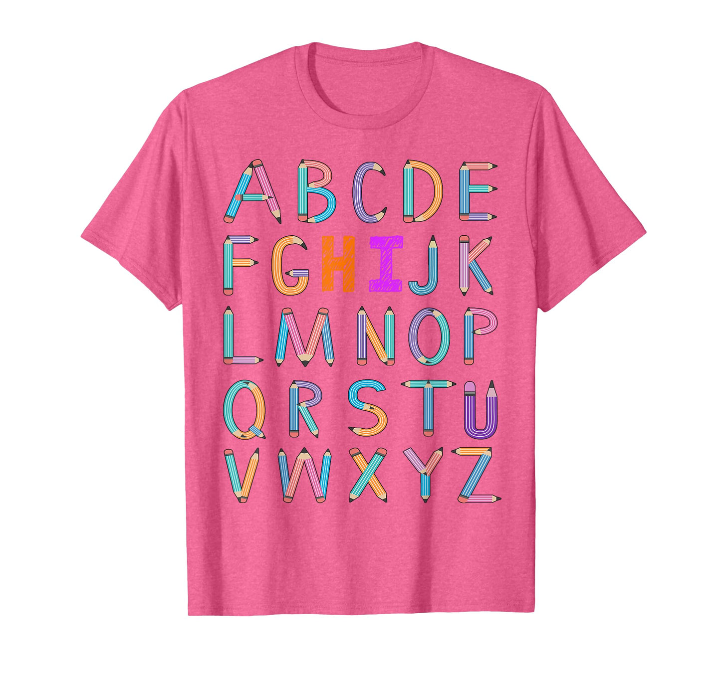 back to school Kindergarten Alphabet ABC Teacher Women kids T-Shirt