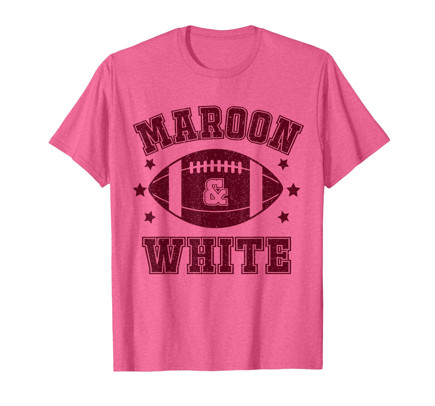 On Gameday Football We Wear Maroon And White School Spirit T-Shirt