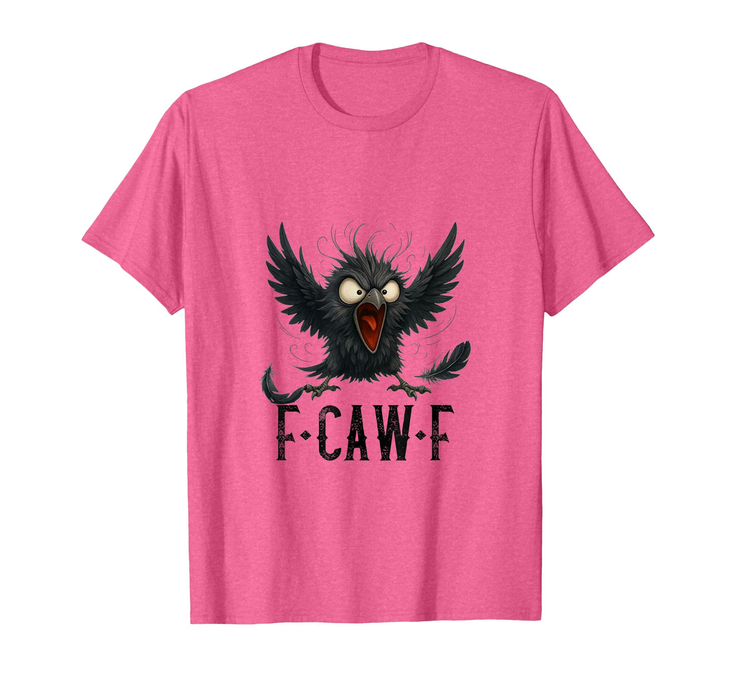 F-Caw-F Funny Black Bird Moon Gothic T-Shirt