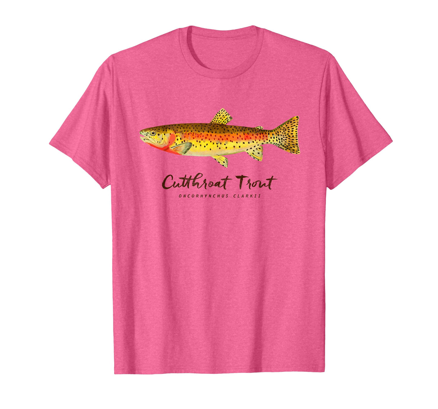 Retro Cutthroat Trout Vintage Fly Fishing T-Shirt T-Shirt