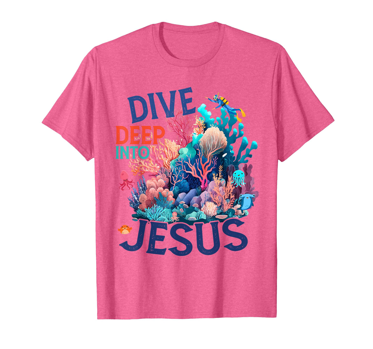 Dive Deep Into Jesus VBS 2024 Scuba Diving Underwater T-Shirt