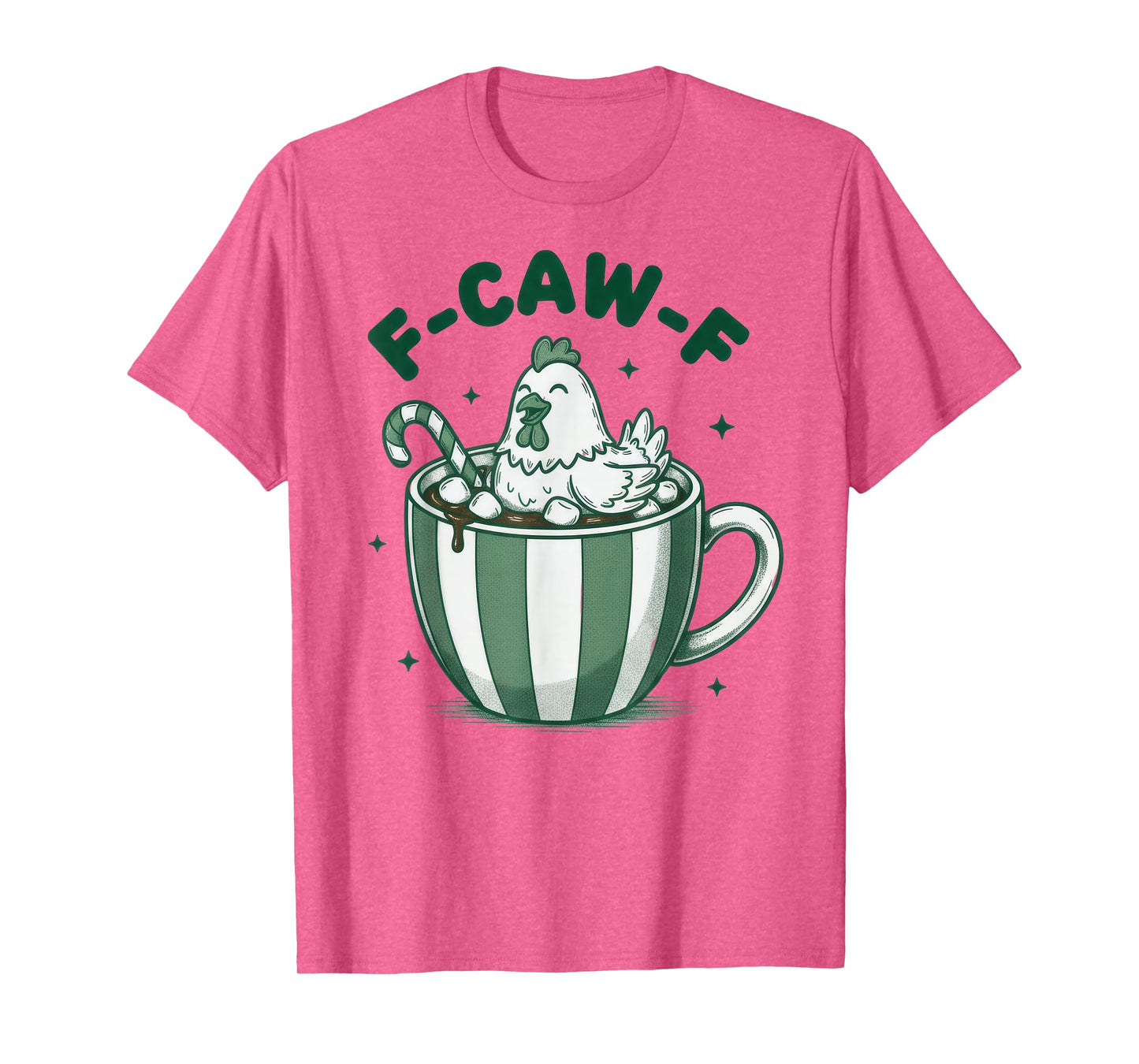 Xmas Quote Rooster Meme F-Caw-F Chicken FCAWF Christmas T-Shirt