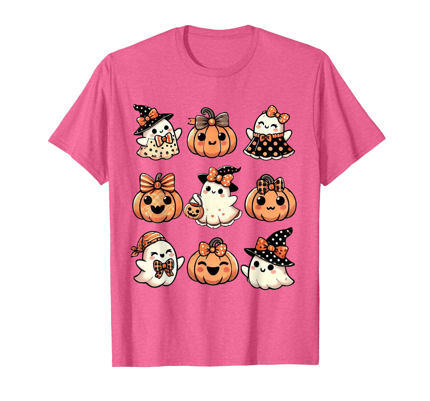 Cute Pumpkin Ghost Halloween Girls Kid Toddler Boo Halloween T-Shirt