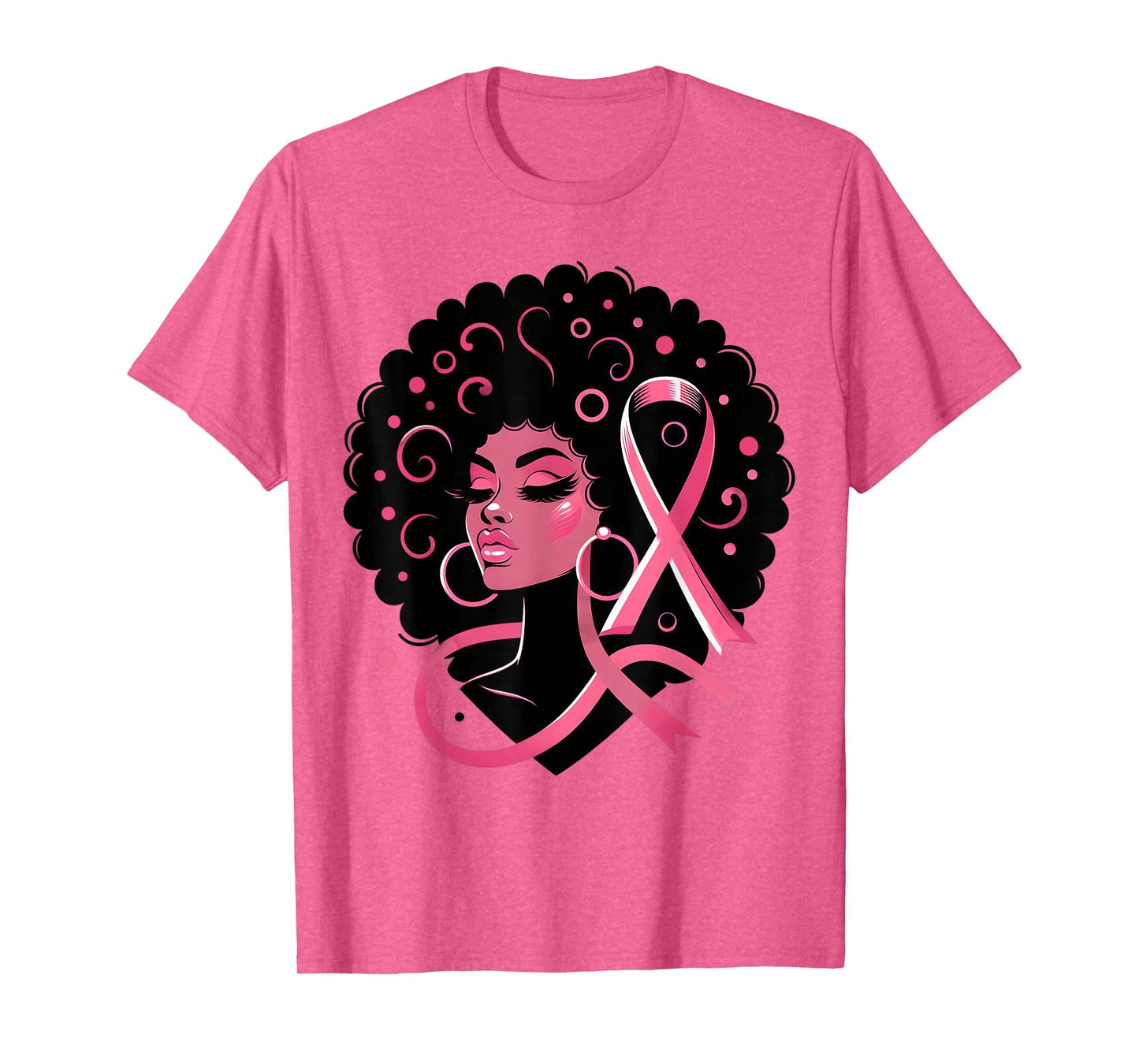 Breast Cancer Black African American Women Support Pink T-Shirt