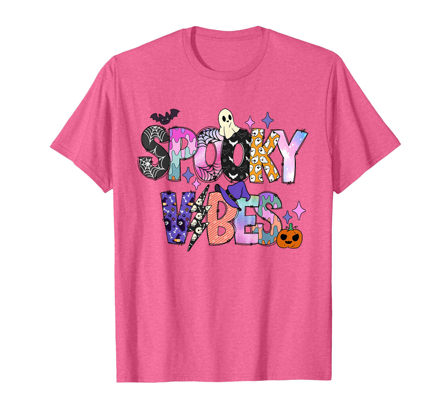 Spooky Vibes Halloween Costume Spooky Season Womens Girl Kid T-Shirt