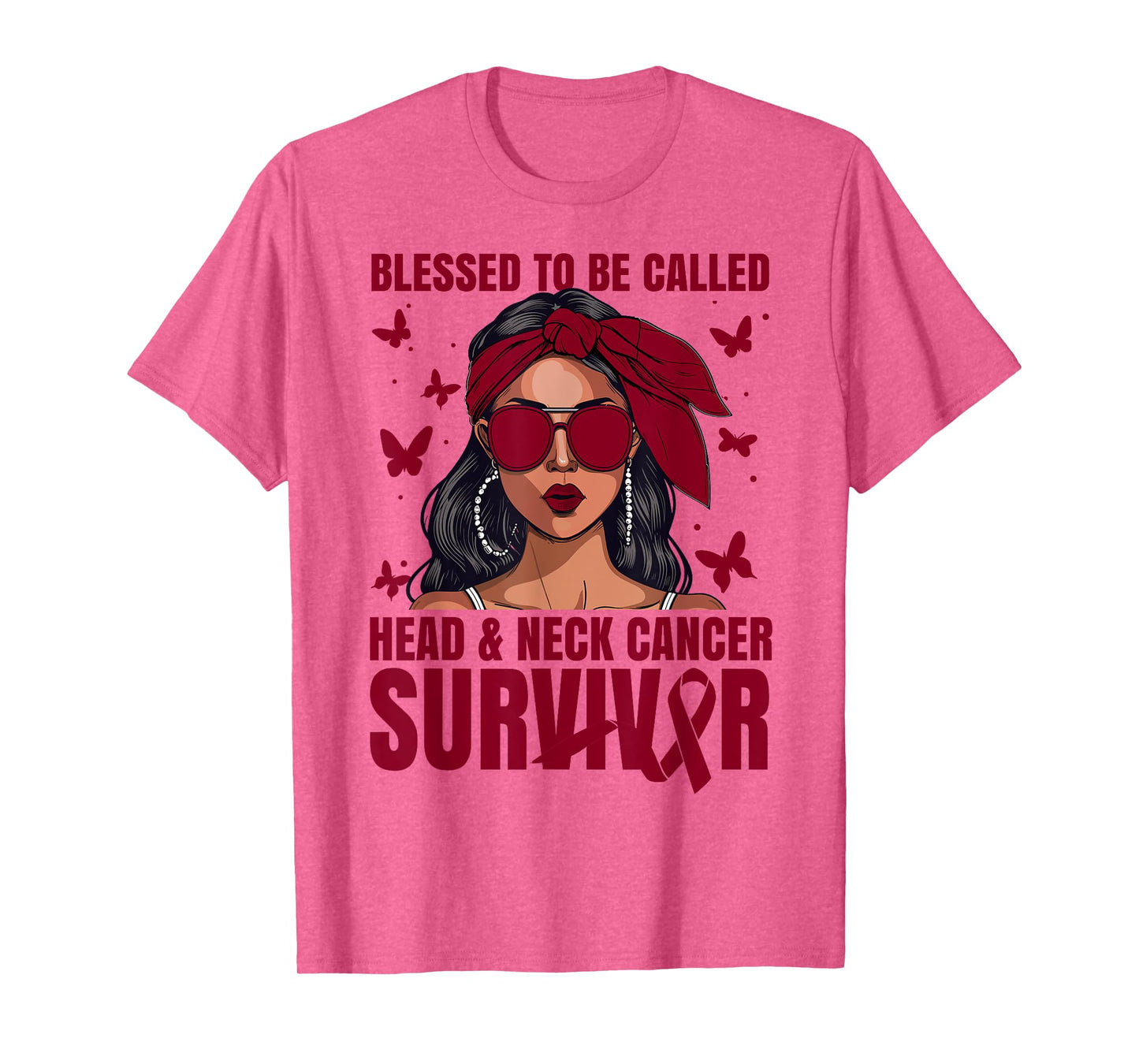 Head&Neck Cancer Awareness Blessed Head&Neck Cancer Survivor T-Shirt