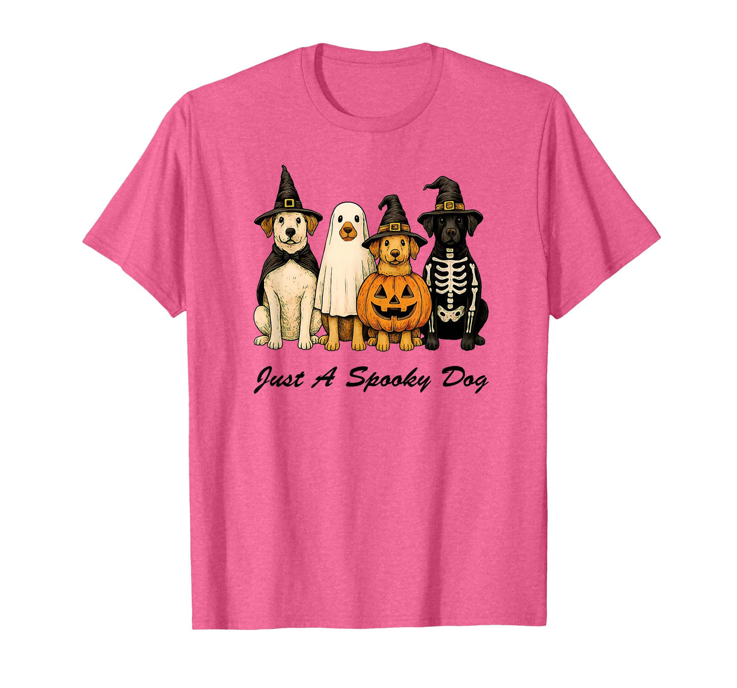 Just A Spooky Dog Halloween Dog Men Women T-Shirt