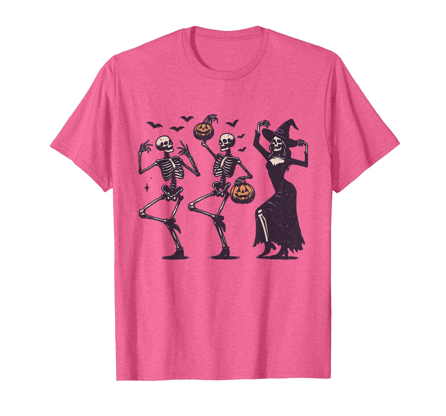 Dancing Skeletons and Witch Funny Halloween Party T-Shirt