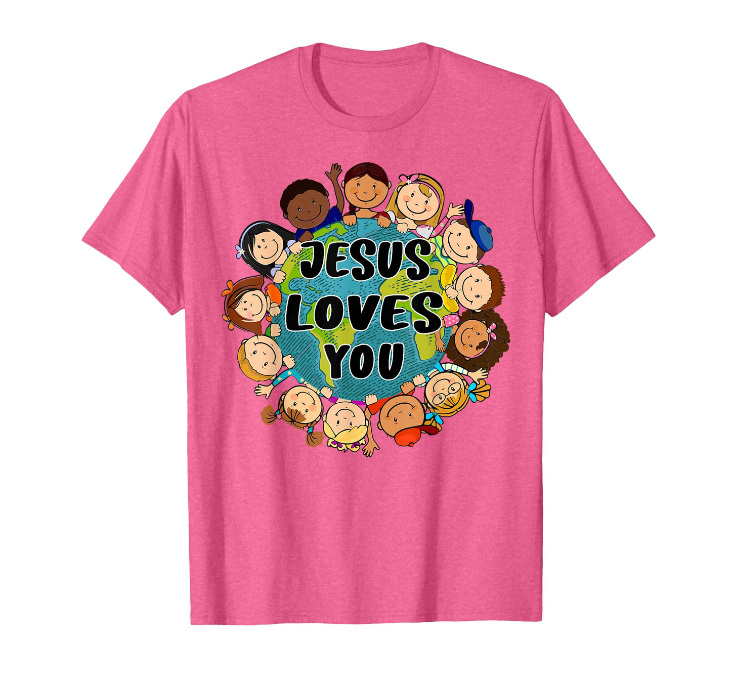Christian Faith Jesus Loves You Shirt Boys Women Kids Girls T-Shirt