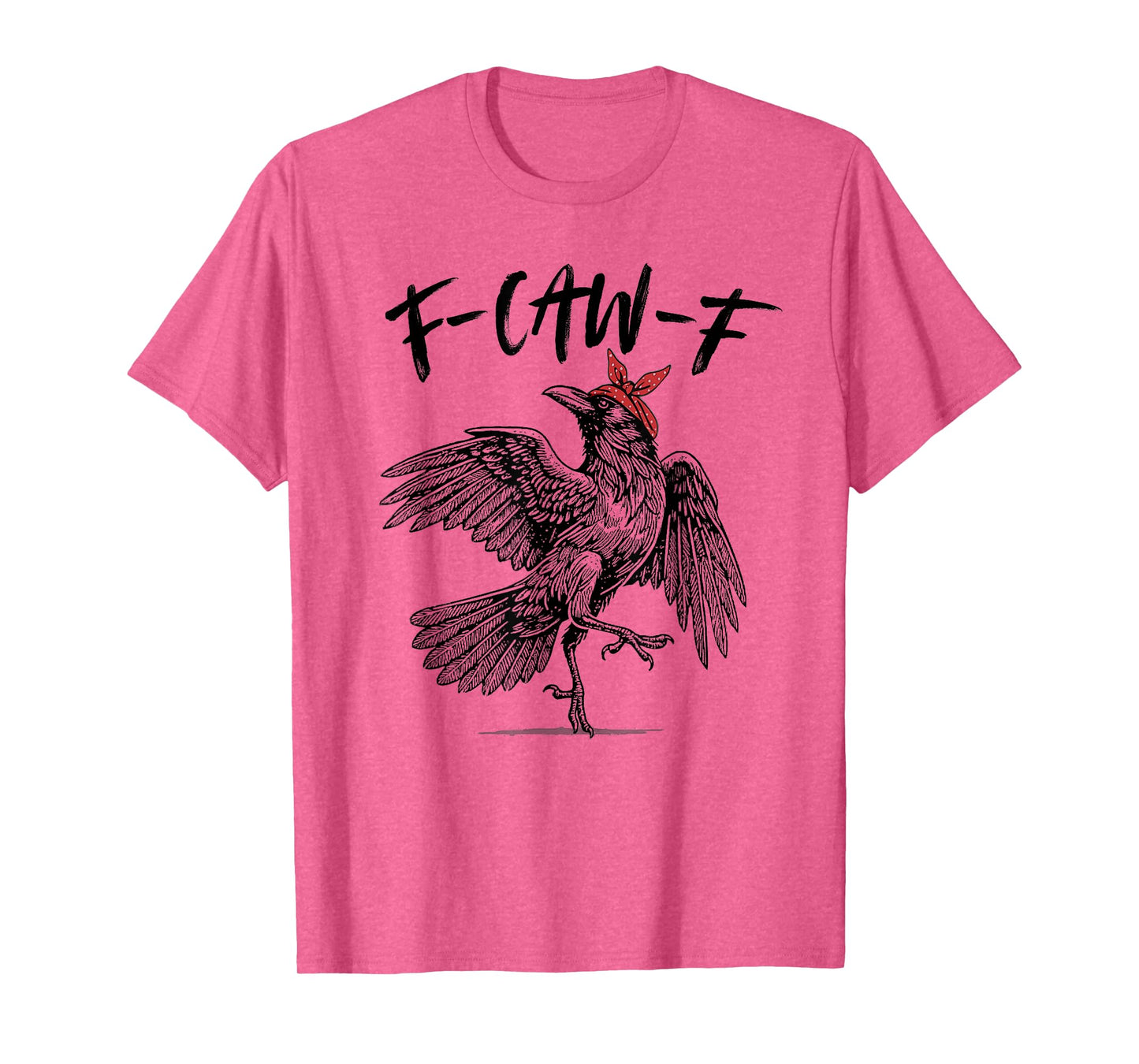 Funny F-CAW-F Crow Raven Women Bow Headband Halloween T-Shirt
