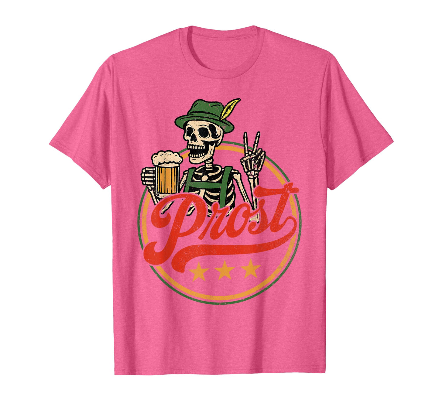 Oktoberfest Skeleton Prost German Beer Festival Men Women T-Shirt