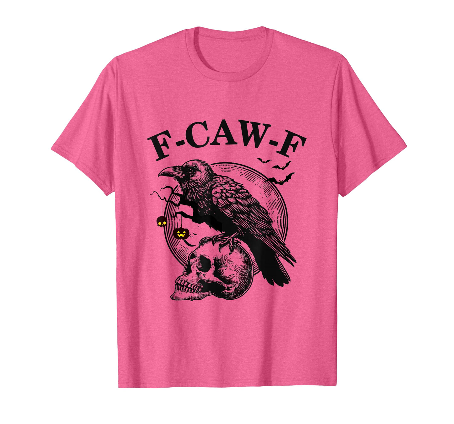 F Caw F Black Bird F-Caw-F Crow Spooky Season Halloween Men T-Shirt