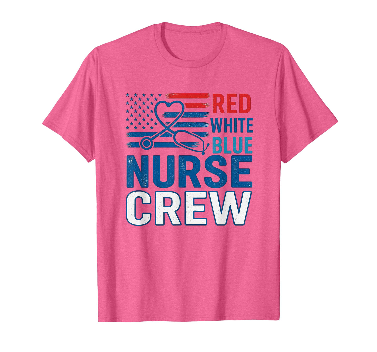 Red White & Blue Nurse Crew Shirt Red White Blue Nurse Crew T-Shirt