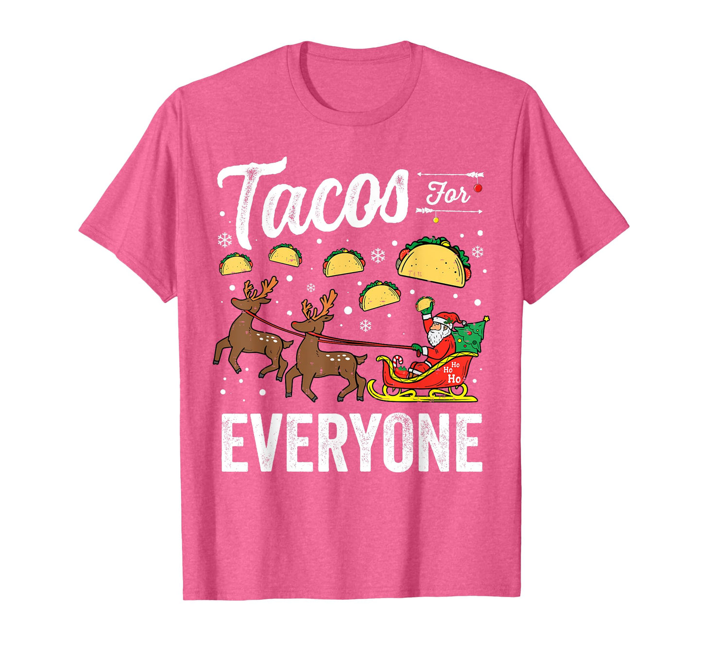 Tacos for everyone Christmas Taco Funny Xmas Santa T-Shirt