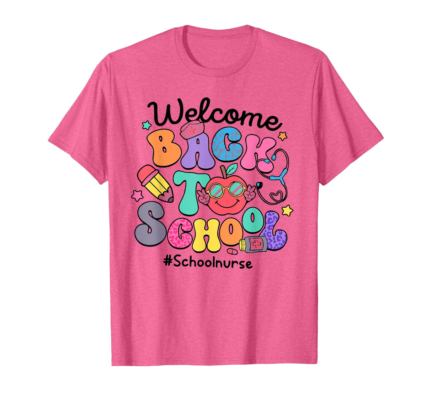 Funny Welcome Back To School Nurse First Day Of School T-Shirt