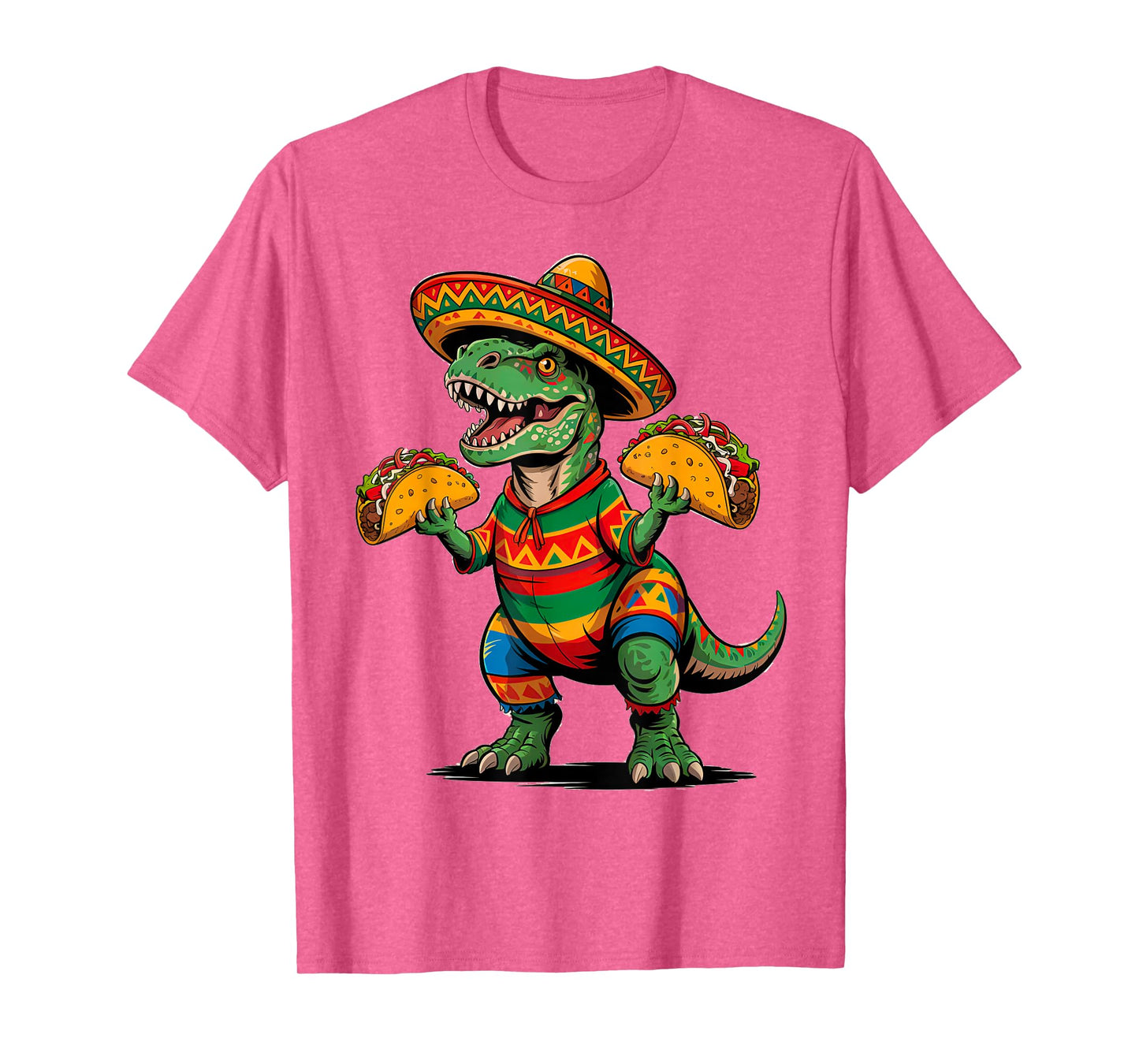 Tacosaurus Taco Dinosaur T-Rex Funny Cinco De Mayo Mexican T-Shirt