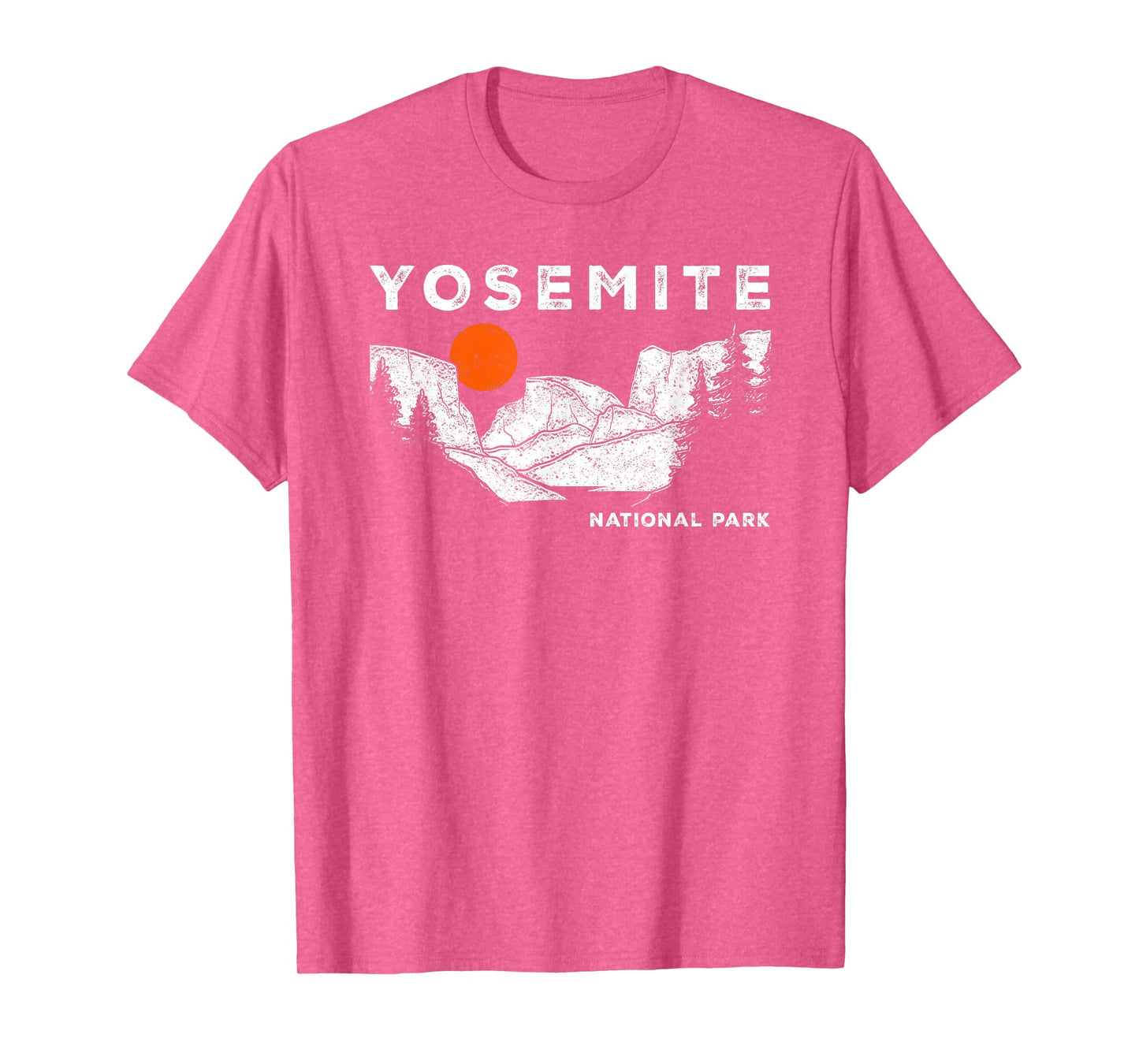 Retro Yosemite Half-Dome National Park Vintage Womens Mens T-Shirt