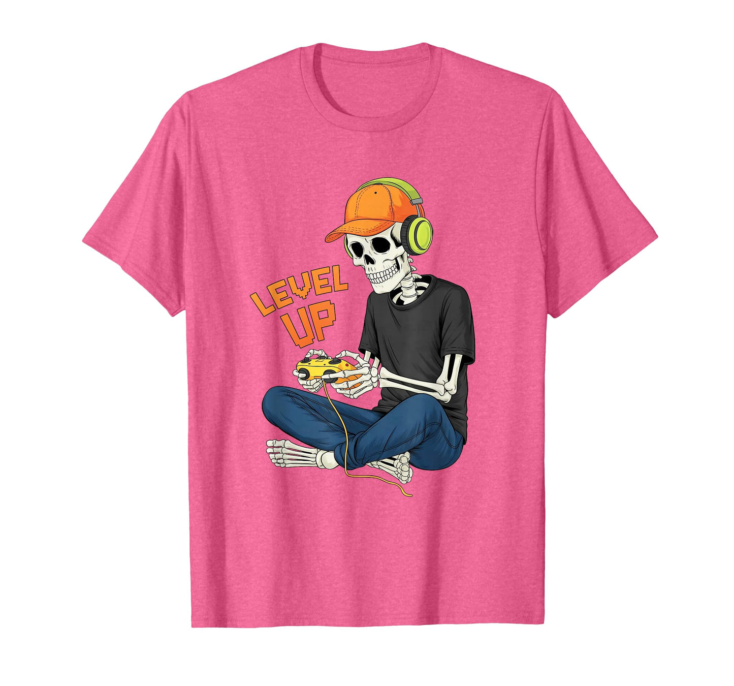 Skeleton Gamer Video Gaming Funny Halloween for Game Lover T-Shirt