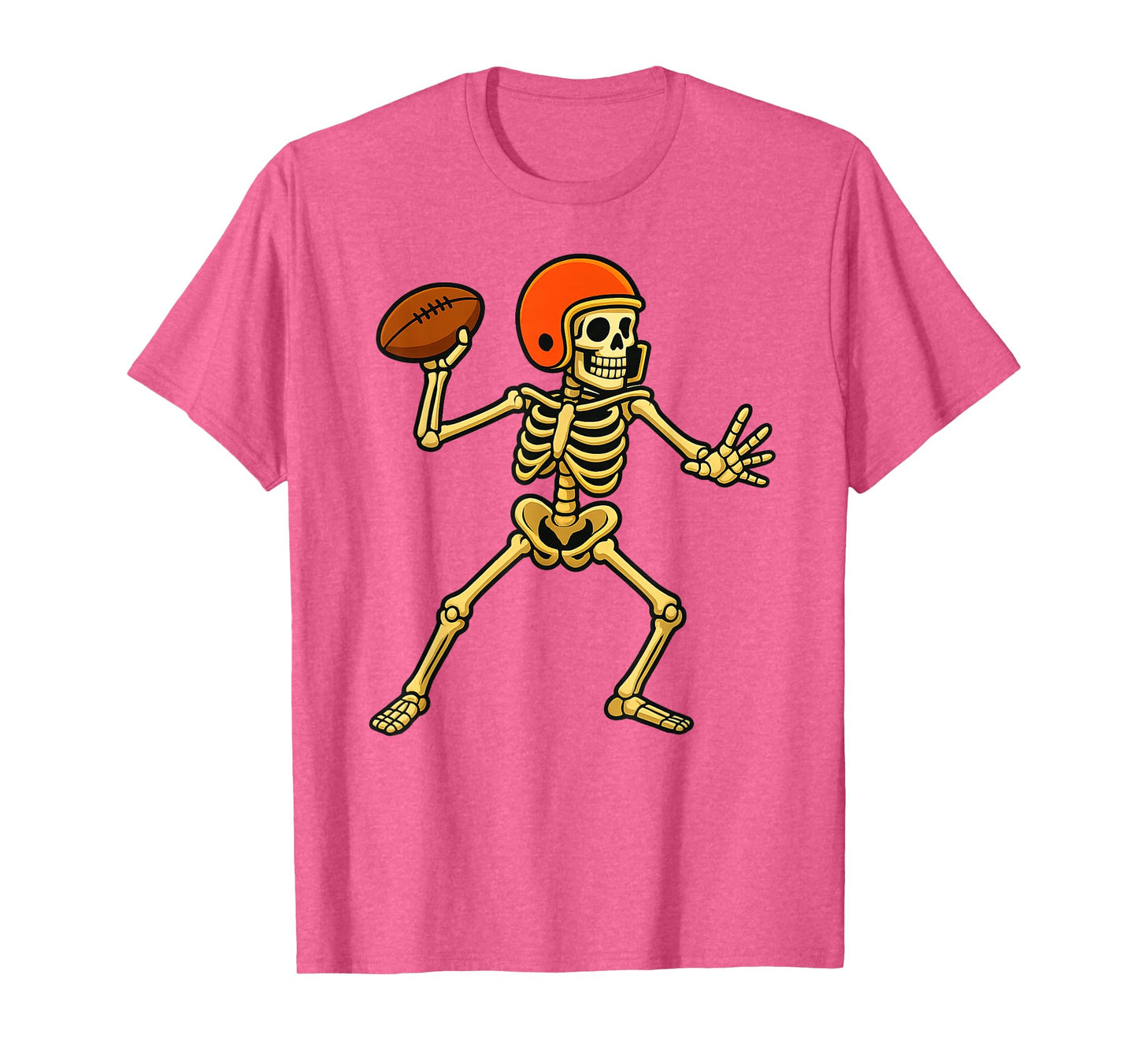 Skeleton Football Halloween American Football Costume Spooky T-Shirt