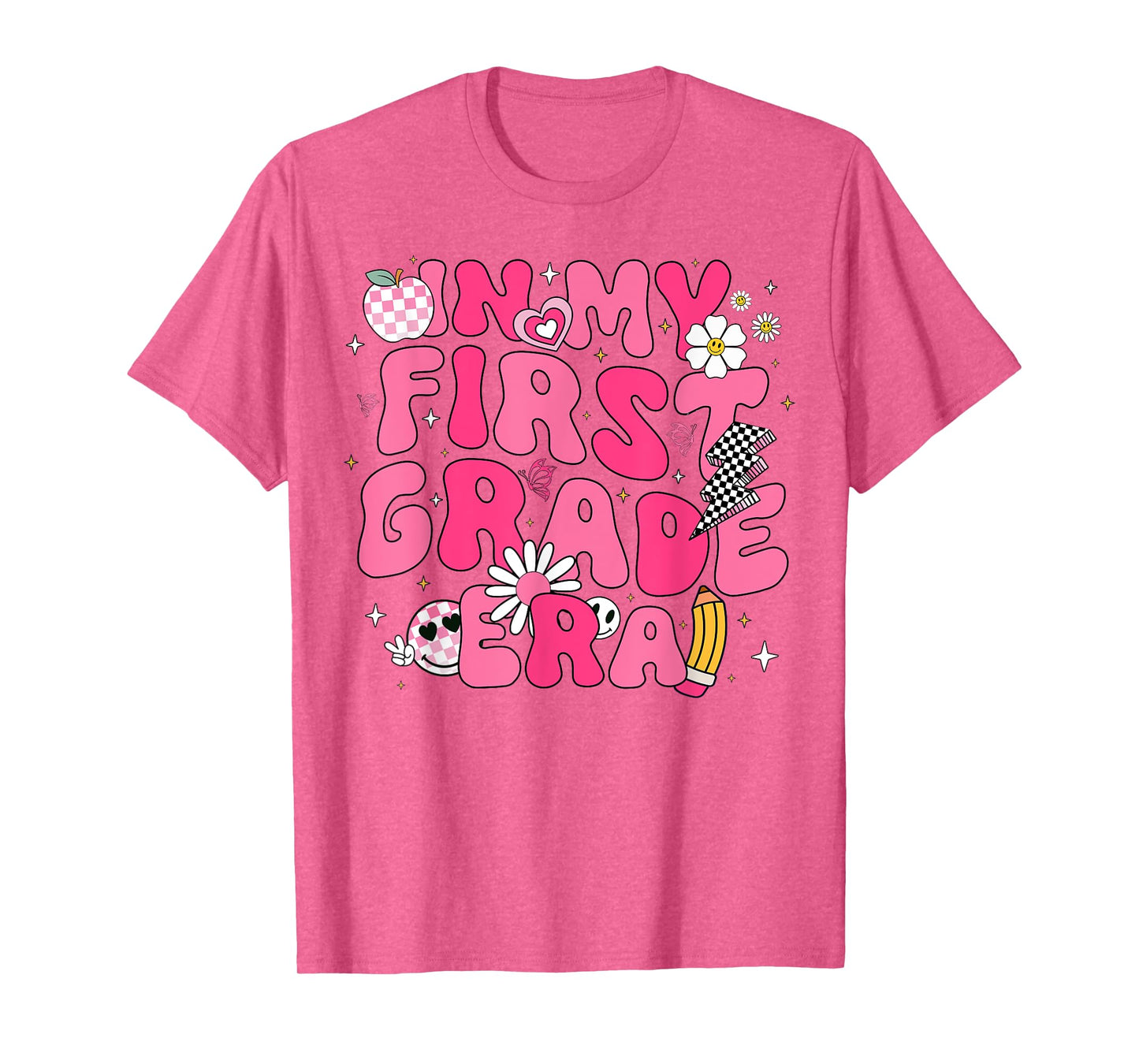 In My First Grade Era Girl Back To School 1st Grade Teacher T-Shirt