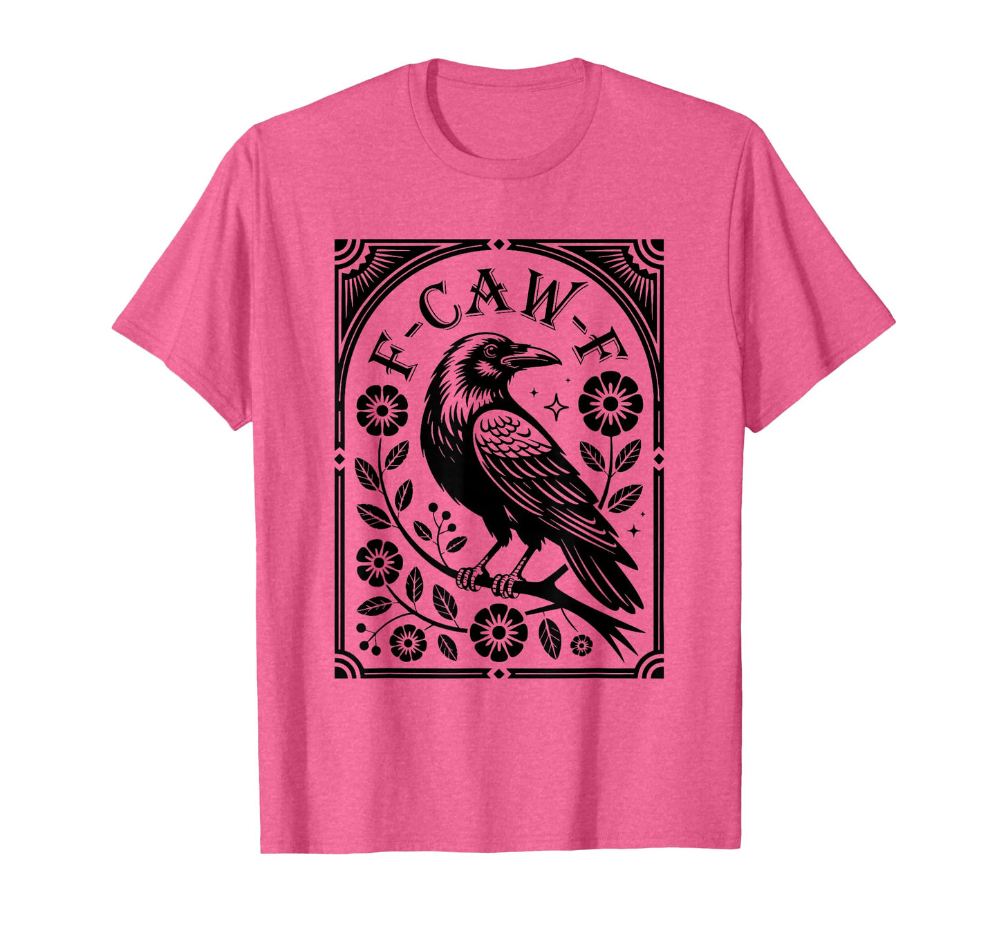 F Caw F Funny Crow Tarot Card T-Shirt