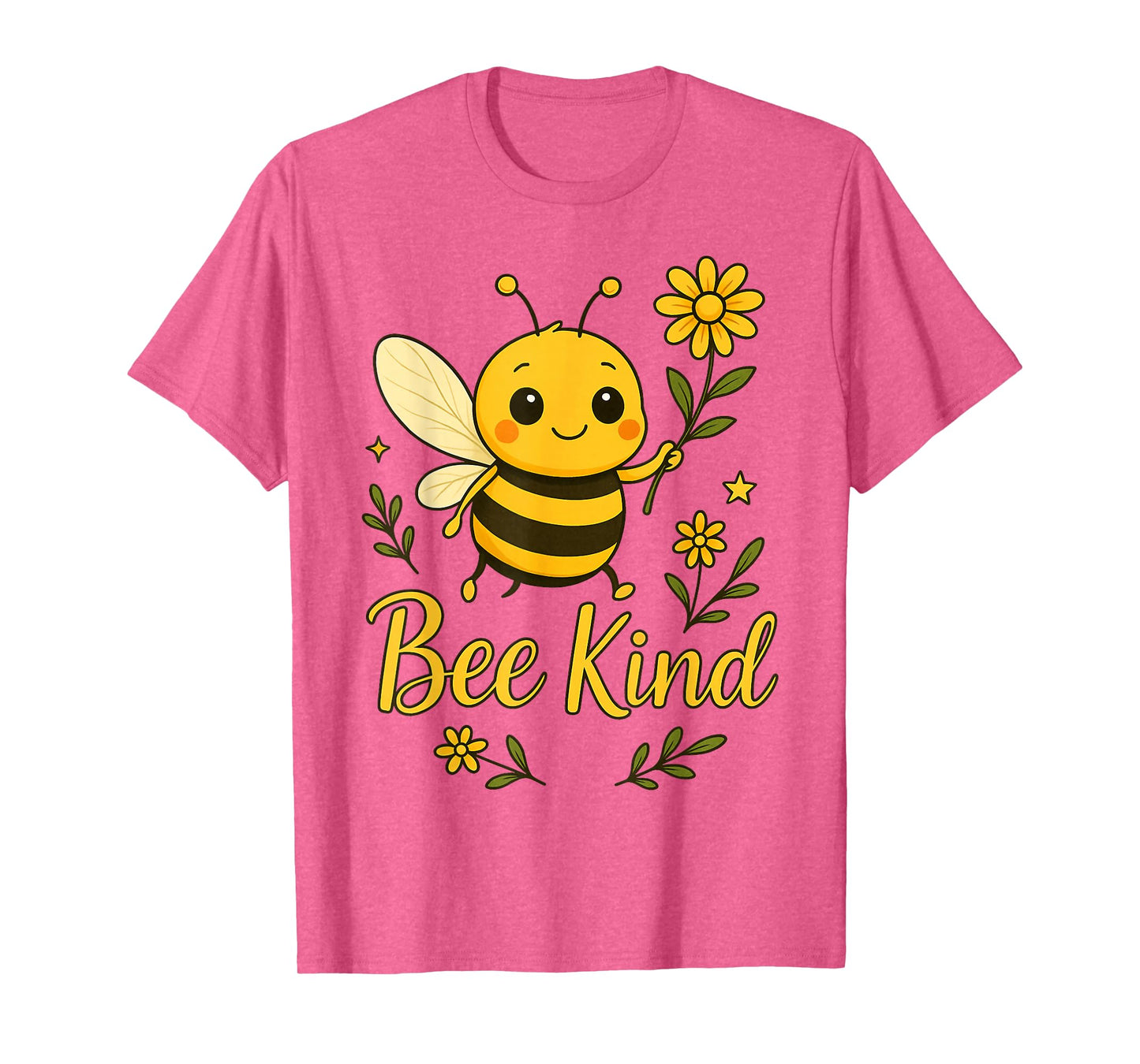 Bee Kind Cute bee with Flower Kindness T-Shirt