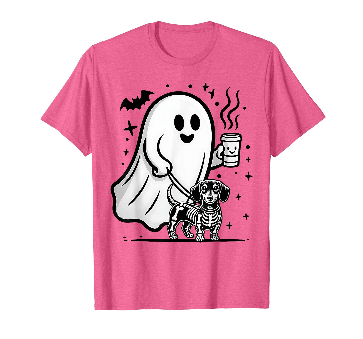 Funny Dachshund Ghost Halloween Spooky Season Weenie Dog T-Shirt