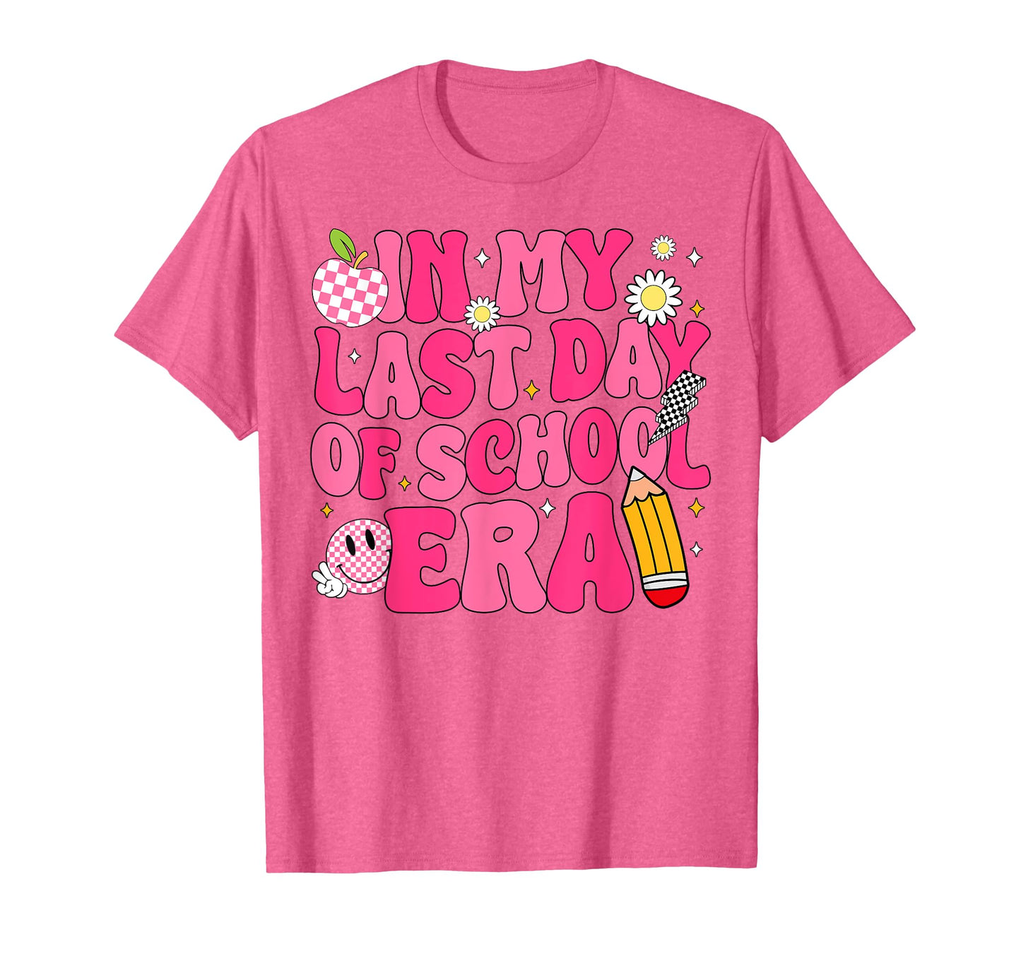 In My Last Day Of School Era Teacher Boys Girls Hello Summer T-Shirt