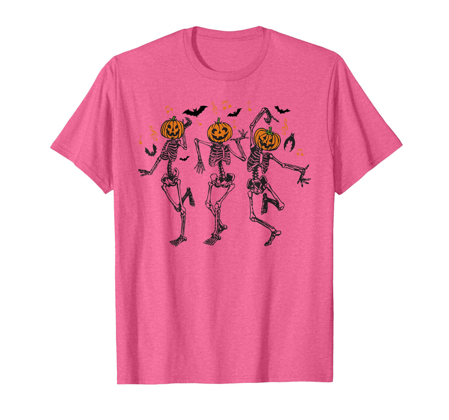 Skeleton Dancing Skull Pumpkin Halloween Dance Men Women T-Shirt