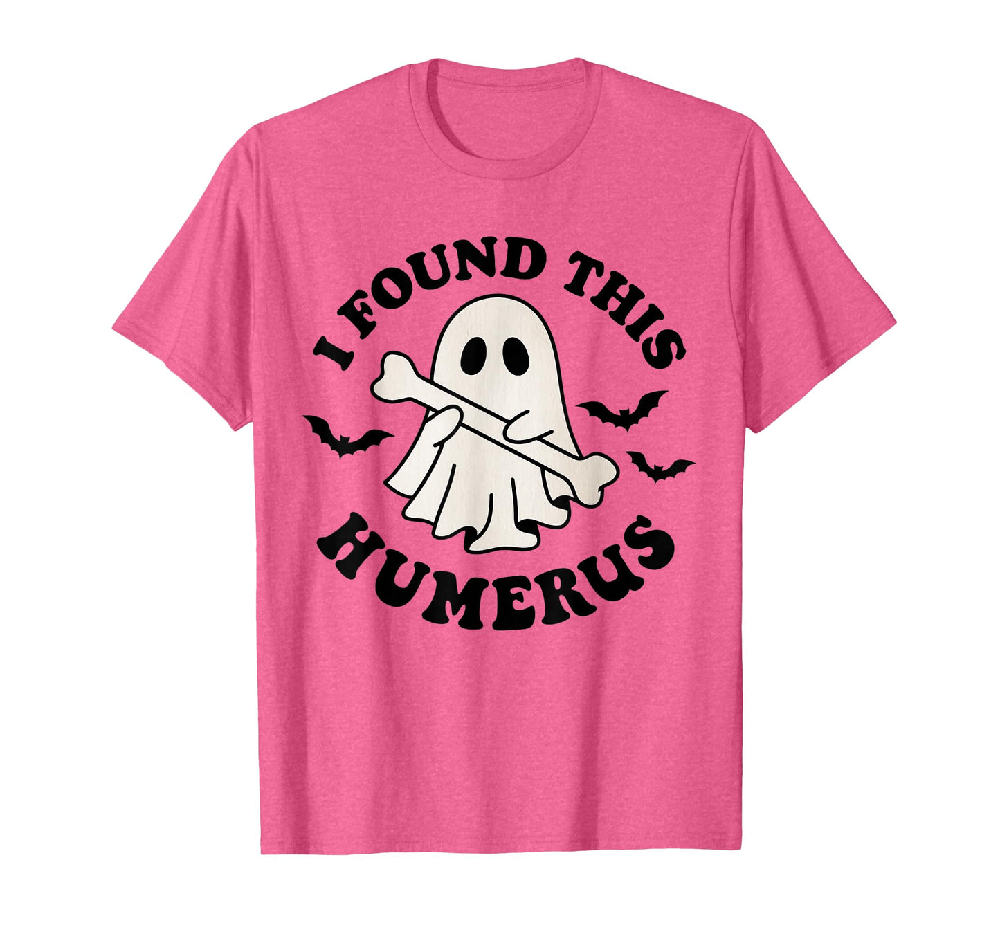 I Found This Humerus Funny Ghost with Bone Halloween T-Shirt