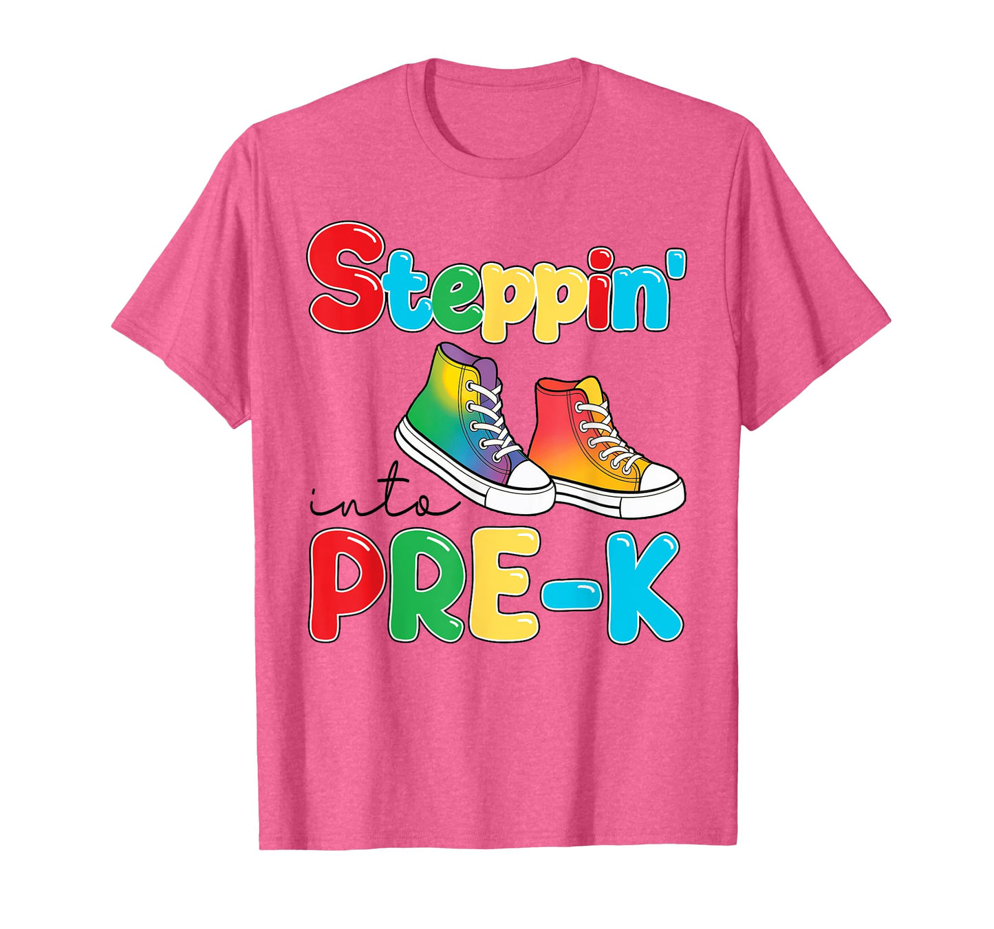 Steppin' Into Pre K Funny First Day Pre-Kindergarteners Kids T-Shirt